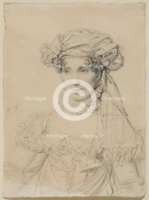 Mme. Rene Borel, c1818. Creator: Jean-Auguste-Dominique Ingres.