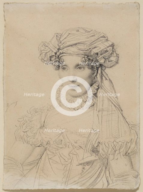 Mme. Rene Borel, c1818. Creator: Jean-Auguste-Dominique Ingres.