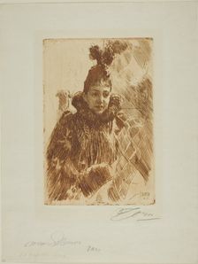 Mme Salomon, 1891. Creator: Anders Leonard Zorn