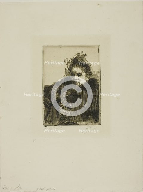 Mme Simon I, 1891. Creator: Anders Leonard Zorn.