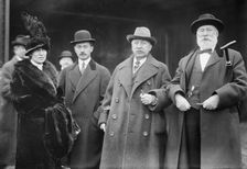 Mme. V. de Valenzuela, R. Reyes Jr., Gen. R. Reyes, J.M. Eder, 1913. Creator: Bain News Service