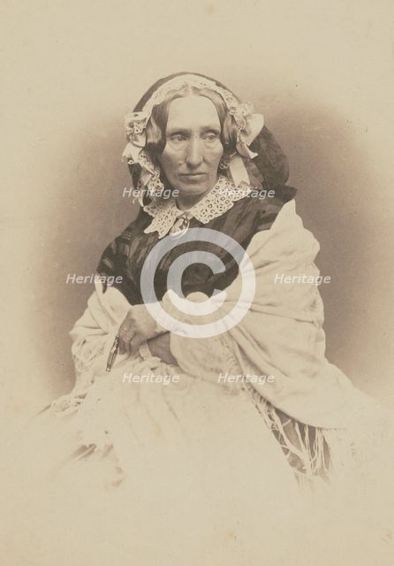 Mme Vernet mére, 1855-1859. Creator: Nadar.