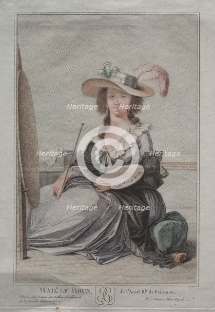 Mme Vigée Lebrun, c. 1800. Creator: Anonymous.