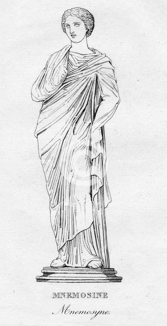 'Mnemosine (Mnemosyne)', c1850. Artist: Unknown.