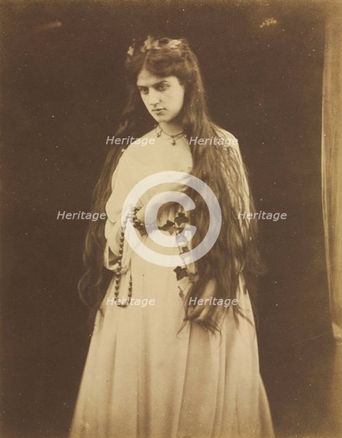 Mnemosyne (Marie Spartali, 1844-1927), 1868. Creator: Julia Margaret Cameron (British, 1815-1879).