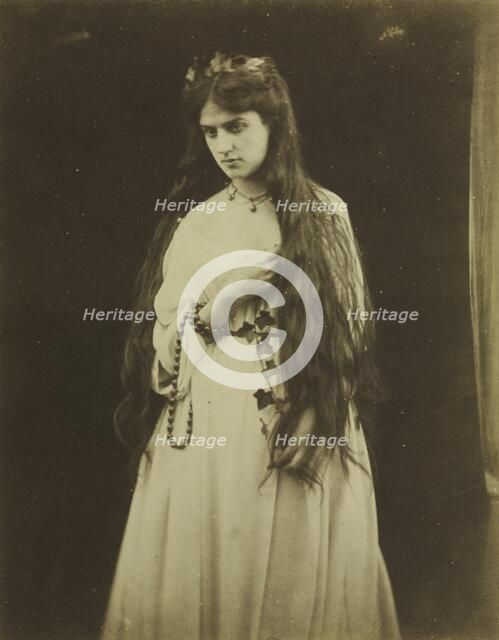 Mnemosyne (Marie Spartali, 1844-1927), 1868. Creator: Julia Margaret Cameron (British, 1815-1879).