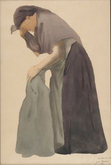 Mother Mourning, a sketch for Childhood Memory, 1903. Creator: Juho Rissanen