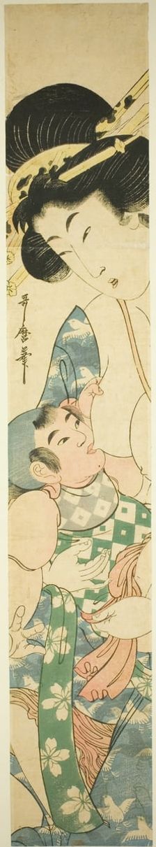 Mother Nursing Child, Japan, c. 1806/31. Creator: Kitagawa Utamaro II
