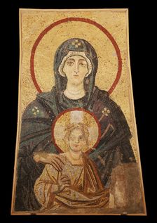 Mother of God and Child, Byzantine, early 20th century (original dated 9th century). Creator: Unknown