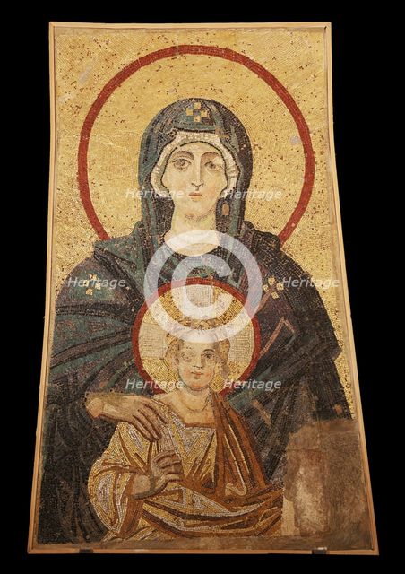 Mother of God and Child, Byzantine, early 20th century (original dated 9th century). Creator: Unknown.