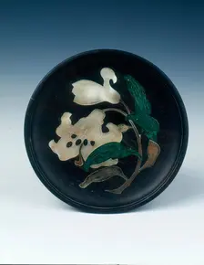 Mother-of-pearl saucer, Qing dynasty, Kangxi period, China, 1662-1722. Creator: Unknown