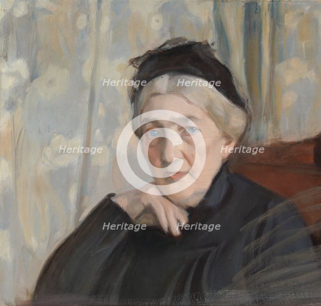 Mother of the Artist, 1904. Creator: Magnus Enckell.