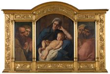 Mother of the Messiah and the Four Evangelists, 1873. Creator: Charles Verlat