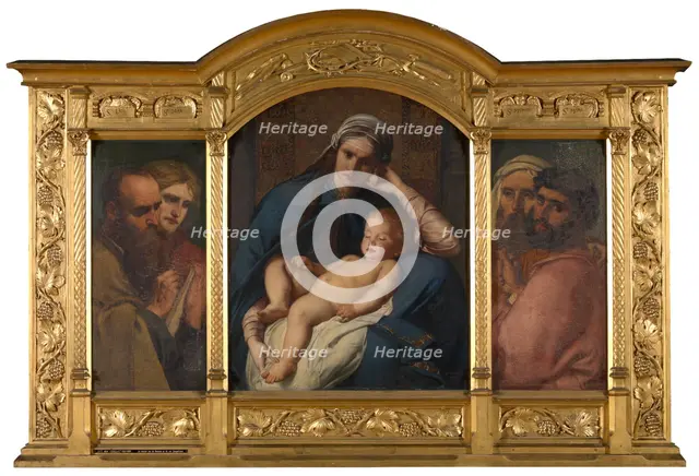 Mother of the Messiah and the Four Evangelists, 1873. Creator: Charles Verlat.