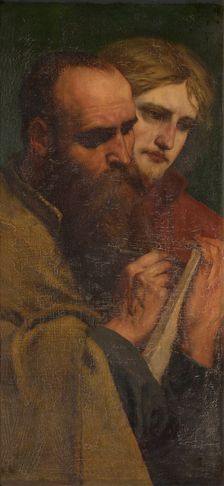 Mother of the Messiah and the Four Evangelists, 1873. Creator: Charles Verlat