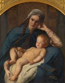 Mother of the Messiah and the Four Evangelists, 1873. Creator: Charles Verlat