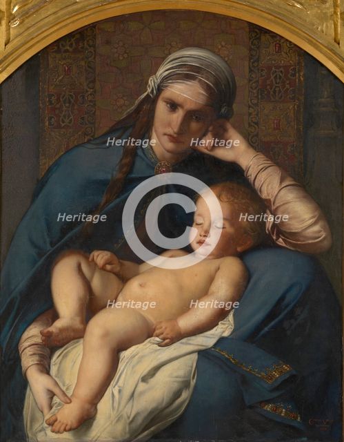 Mother of the Messiah and the Four Evangelists, 1873. Creator: Charles Verlat.