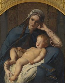 Mother of the Messiah and the Four Evangelists, 1873. Creator: Charles Verlat