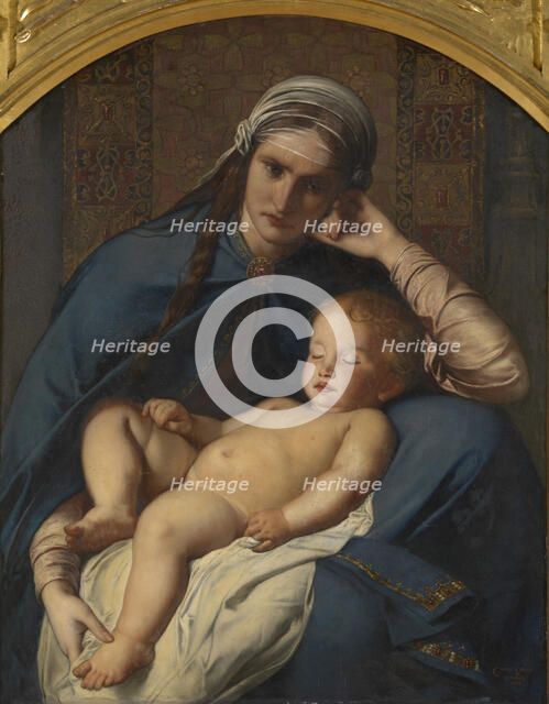 Mother of the Messiah and the Four Evangelists, 1873. Creator: Charles Verlat.