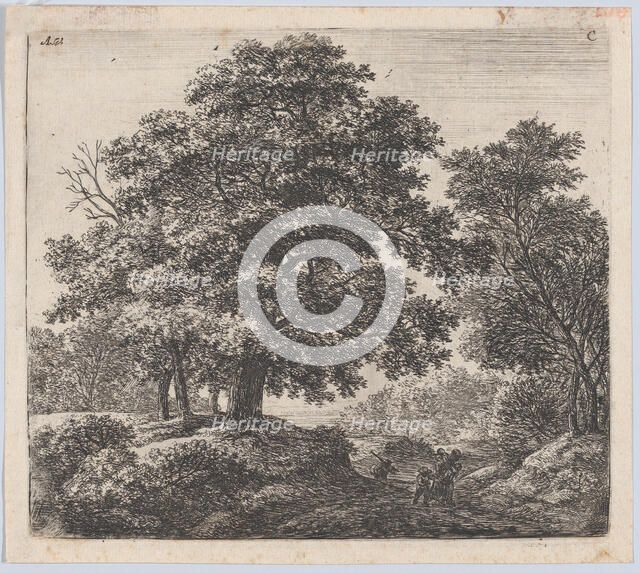 Mother and Three Children, 17th century. Creator: Anthonie Waterloo.