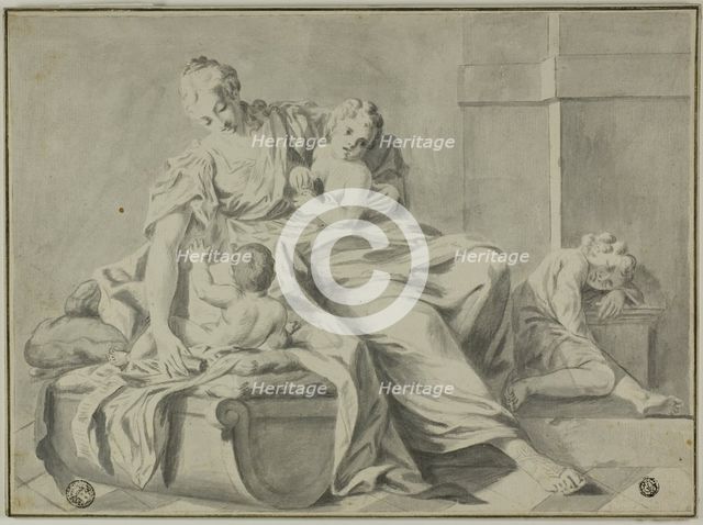 Mother and Three Children, n.d. Creator: Unknown.