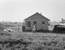 Mother and two children, husband, his brother and brother's..., near Klamath Falls, Oregon, 1939. Creator: Dorothea Lange