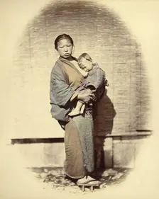 Mother and Child, 1866-1867. Creator: Felice Beato