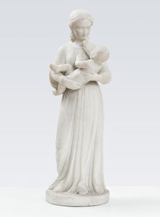 Mother and child, 1877. Creator: Georg Christian Freund