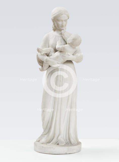 Mother and child, 1877. Creator: Georg Christian Freund.