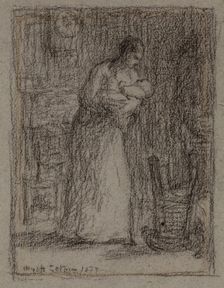Mother and Child, 1877. Creator: Wyatt Eaton
