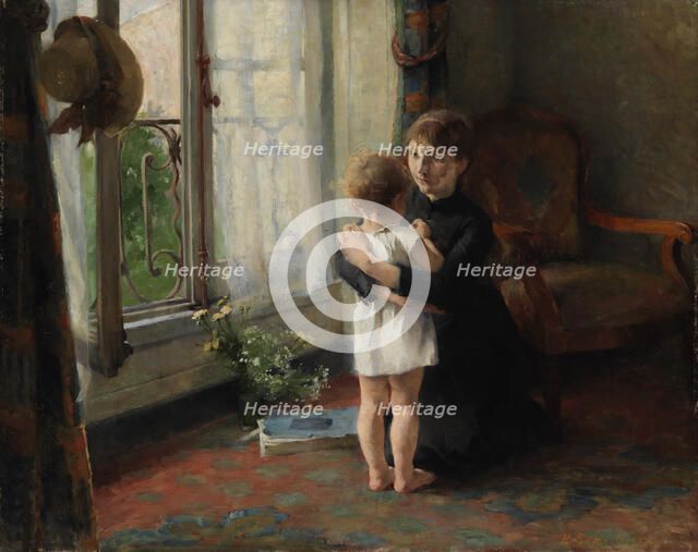 Mother and Child, 1886. Creator: Helene Schjerfbeck.