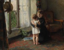 Mother and Child, 1886. Creator: Helene Schjerfbeck