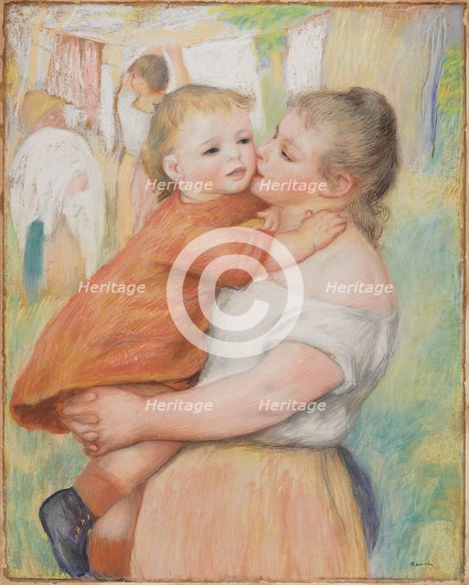 Mother and Child, 1886. Creator: Pierre-Auguste Renoir (French, 1841-1919).