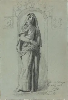 Mother and Child, 1888. Creator: Alexandre Bida