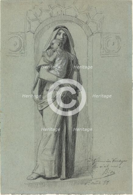 Mother and Child, 1888. Creator: Alexandre Bida.