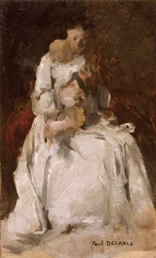 Mother and child 1880-1900. Creator: Paul Louis Delance