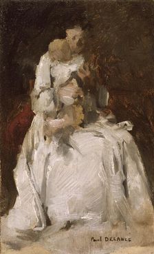 Mother and child 1880-1900. Artist: Paul Louis Delance