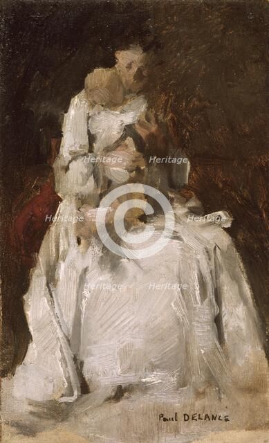 'Mother and child', 1880-1900. Artist: Paul Louis Delance