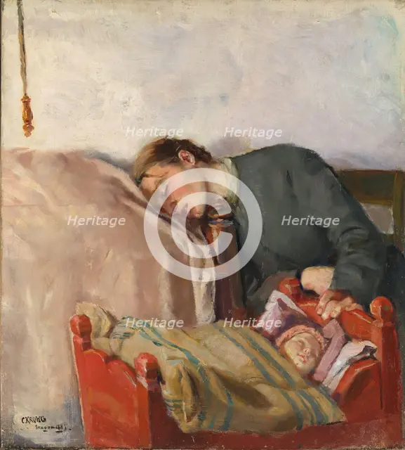 Mother and Child, 1883. Creator: Christian Krohg.