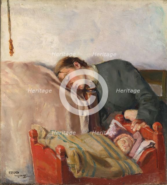 Mother and Child, 1883. Creator: Christian Krohg.