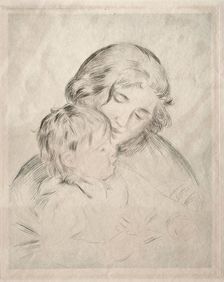 Mother and Child, 1896. Creator: Pierre-Auguste Renoir (French, 1841-1919)