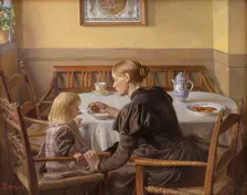 Mother and Child, 1898-1899. Creator: Fritz Syberg