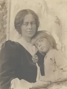 Mother and child, 1905. Creator: Eva Watson-Schutze