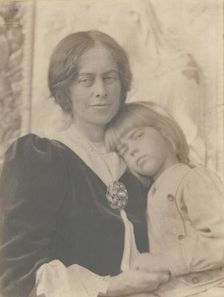 Mother and child, 1905. Creator: Eva Watson-Schutze