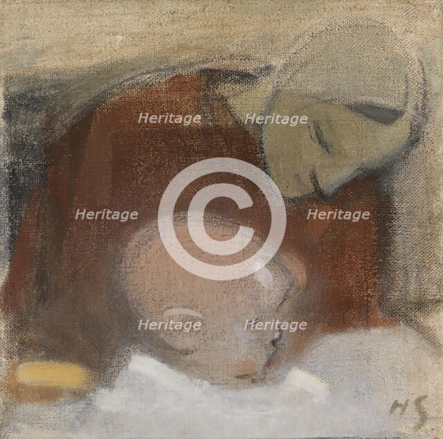 Mother and Child, 1917. Creator: Helene Schjerfbeck.