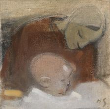 Mother and Child, 1917. Creator: Helene Schjerfbeck