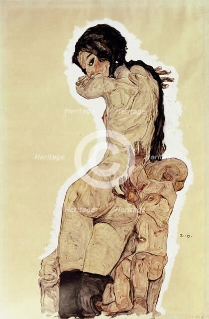 Mother and Child, 1910. Artist: Schiele, Egon (1890–1918)