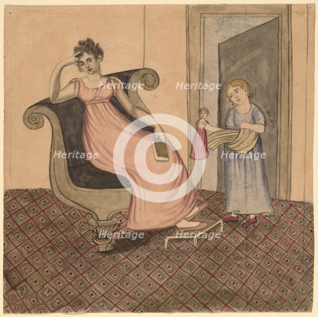 Mother and Child, c. 1815. Creator: Eunice Pinney.