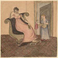 Mother and Child, c. 1815. Creator: Eunice Pinney