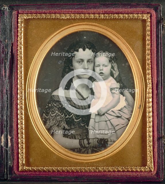 Mother and Child, c. 1855. Creator: Unidentified Photographer.